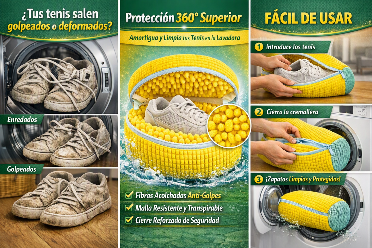 Bolsa Premium para Lavar Tenis en Lavadora | Protección y Limpieza Profunda